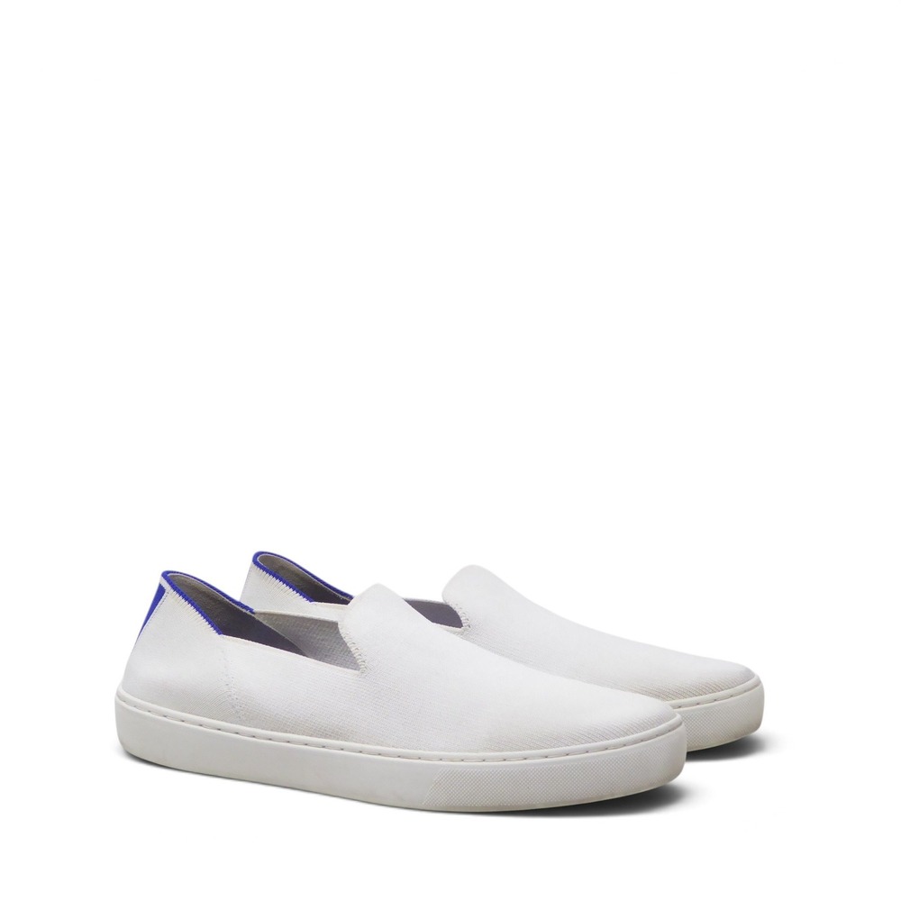 Rothy's Womens The Original Sneaker Bright White Slip On Shoes Size 10